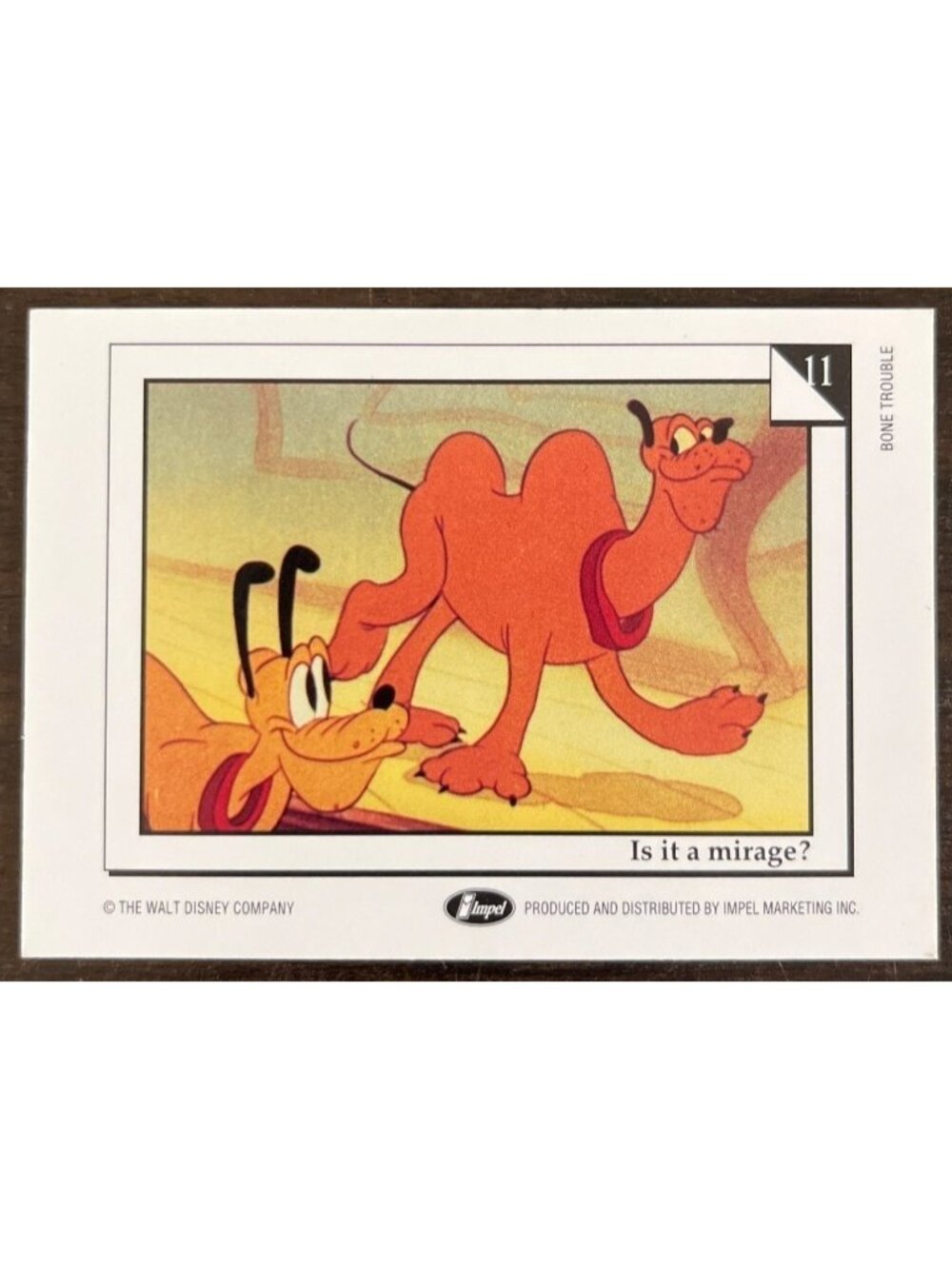 10 For $5 1991 Impel Disney #11 Trading Cards Bone Trouble Is It A Mirage? Pluto